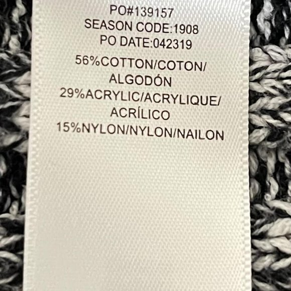 Splendid Cable Knit Colorblock Mock Neck Sweater - Picture 6 of 7